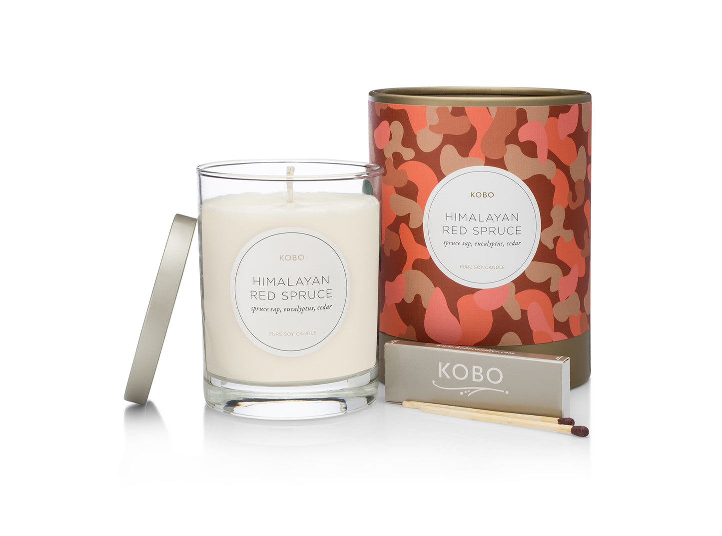 Himalayan Red Spruce Camo 11 oz Pure Soy Candle