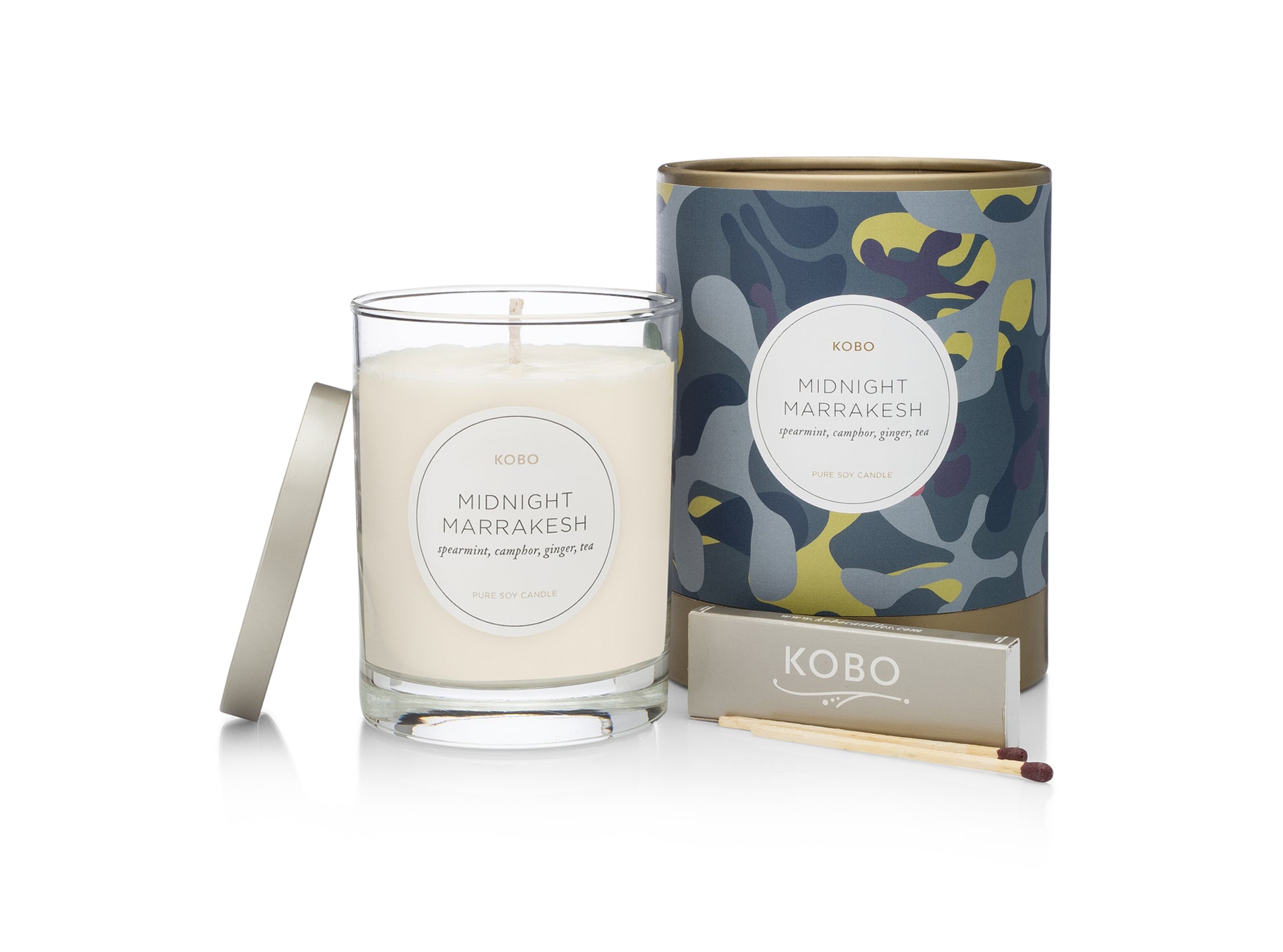 Primary Image of Midnight Marrakesh Camo 11 oz Pure Soy Candle
