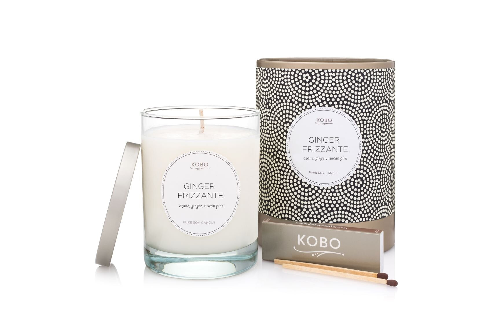 Primary Image of Ginger Frizzante Coterie 11 oz Pure Soy Candle