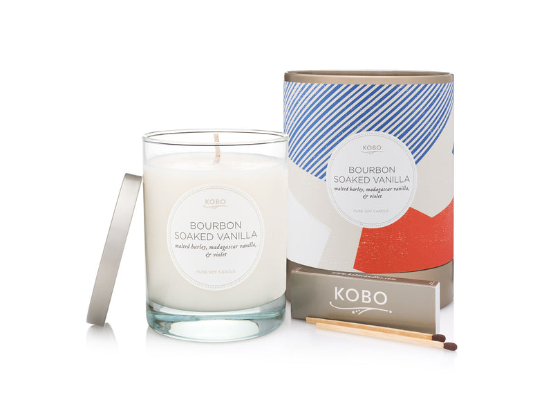 Bourbon Soaked Vanilla Natural Math 11 oz Pure Soy Candle