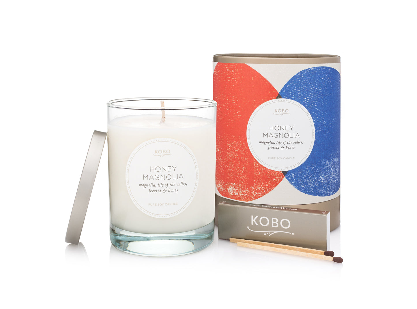 Honey Magnolia Natural Math 11 oz Pure Soy Candle