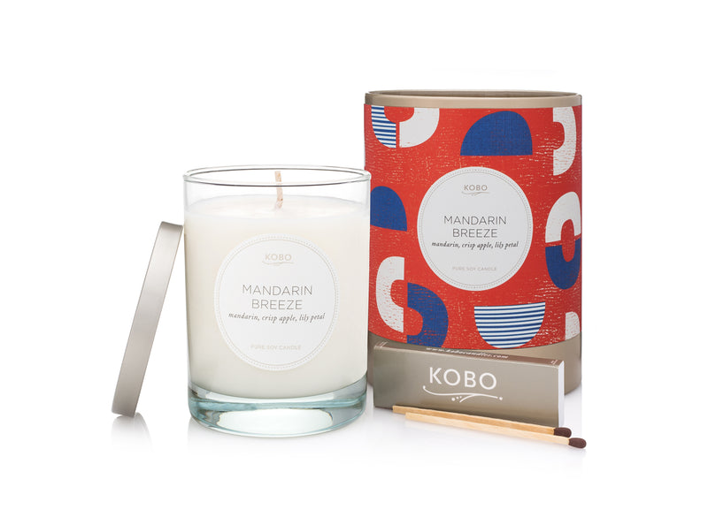 Mandarin Breeze Natural Math 11 oz Pure Soy Candle