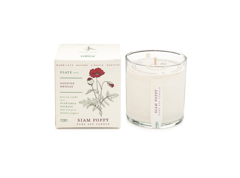 Siam Poppy Plant The Box 9 oz Candle