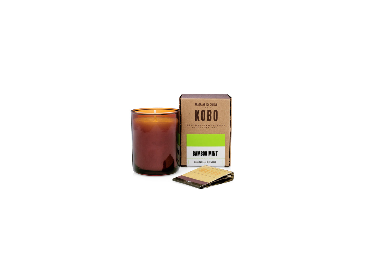 Bamboo Mint Woodblock 3 oz Votive