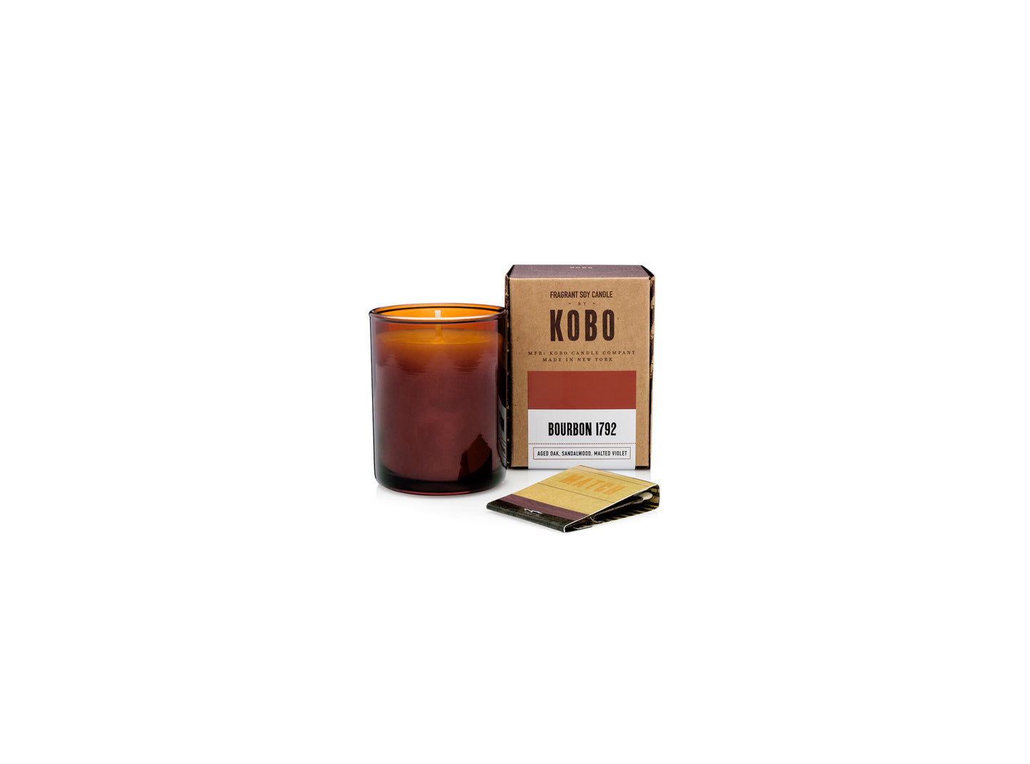 Bourbon 1792 Woodblock 3 oz Votive