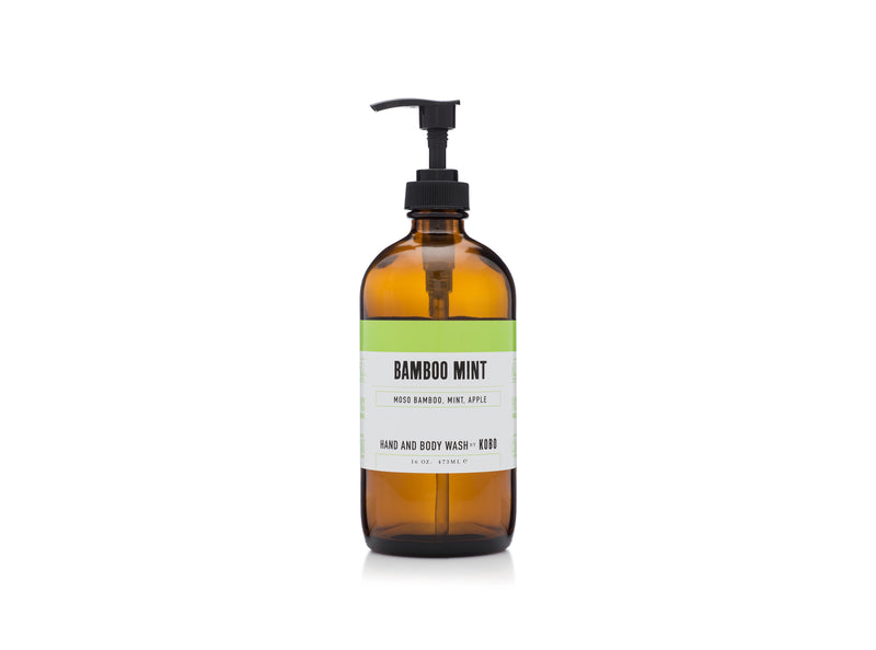 Bamboo Mint Woodblock 16 oz Hand & Body Wash